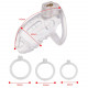 Клітка для пеніса LOCKINK SEVANDA Plastic Penis Chastity Cage - Transparent Клітка для пеніса LOCKINK SEVANDA Plastic Penis Chastity Cage - Transparent