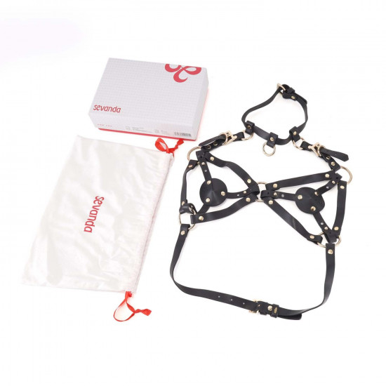 Портупея на груди LOCKINK SEVANDA Queen Chest Harness with Removable Bra Портупея на груди LOCKINK SEVANDA Queen Chest Harness with Removable Bra
