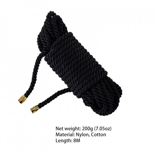 Мотузка для шибарі LOCKINK SEVANDA Shibari Pratice Rope Black, 8 метрів Мотузка для шибарі LOCKINK SEVANDA Shibari Pratice Rope Black, 8 метрів