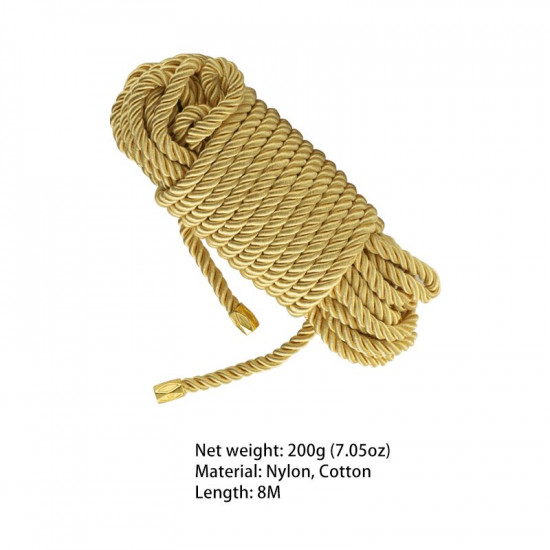 Мотузка для шибарі LOCKINK SEVANDA Shibari Pratice Rope Golden, 8 метрів Мотузка для шибарі LOCKINK SEVANDA Shibari Pratice Rope Golden, 8 метрів
