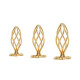Анальна пробка LOCKINK SEVANDA Hollow Spiral Golden Metal Anal Plug - S size Анальна пробка LOCKINK SEVANDA Hollow Spiral Golden Metal Anal Plug - S size