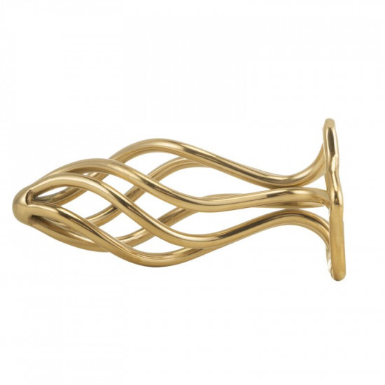Анальна пробка LOCKINK SEVANDA Hollow Spiral Golden Metal Anal Plug - M size Анальна пробка LOCKINK SEVANDA Hollow Spiral Golden Metal Anal Plug - M size
