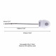 Уретральний зонд LOCKINK SEVANDA Vibrating & E-stim Metal Urethral Sounding - White Уретральний зонд LOCKINK SEVANDA Vibrating & E-stim Metal Urethral Sounding - White