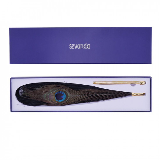 Лоскітка LOCKINK SEVANDA Natural Peacock Flirting Feather Tickler, перо павича Лоскітка LOCKINK SEVANDA Natural Peacock Flirting Feather Tickler, перо павича