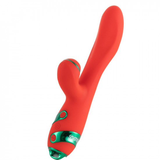 Вібратор-кролик з флогером LOCKINK SEVANDA Whip Vibrating Massage Wand - Red & Green Вібратор-кролик з флогером LOCKINK SEVANDA Whip Vibrating Massage Wand - Red & Green