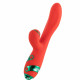 Вібратор-кролик з флогером LOCKINK SEVANDA Whip Vibrating Massage Wand - Red & Green Вібратор-кролик з флогером LOCKINK SEVANDA Whip Vibrating Massage Wand - Red & Green