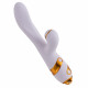 Вібратор-кролик з флогером LOCKINK SEVANDA Whip Vibrating Massage Wand - White & Golden Вібратор-кролик з флогером LOCKINK SEVANDA Whip Vibrating Massage Wand - White & Golden