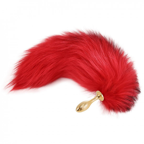 Анальна пробка з хвостом лисиці LOCKINK SEVANDA Red Vixen Set with Pear-shape Plug Анальна пробка з хвостом лисиці LOCKINK SEVANDA Red Vixen Set with Pear-shape Plug
