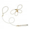 Перлинний нашийник з повідцем та наручниками LOCKINK Pearl Bondage & Restraint Set