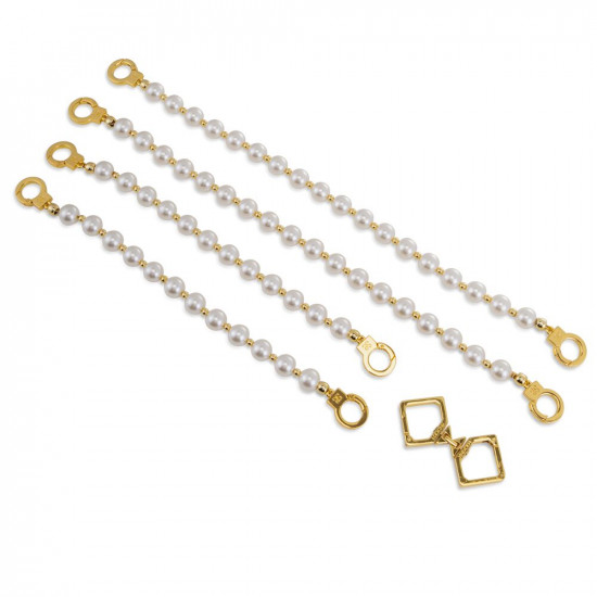 Перлинні наручники та поножі LOCKINK Pearl Bondage & Restraint Set Перлинні наручники та поножі LOCKINK Pearl Bondage & Restraint Set