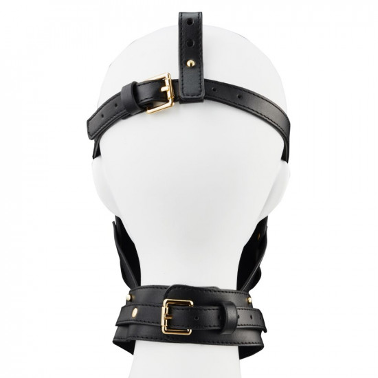 Маска-збруя для орального сексу з повідцем LOCKINK SEVANDA Blowjob Head Muzzle with Leash Маска-збруя для орального сексу з повідцем LOCKINK SEVANDA Blowjob Head Muzzle with Leash