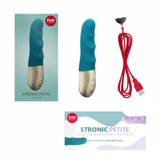 Мініпульсатор Fun Factory STRONIC PETITE deep sea blue, 8 режимів, підходить для початківців Мініпульсатор Fun Factory STRONIC PETITE deep sea blue, 8 режимів, підходить для початківців