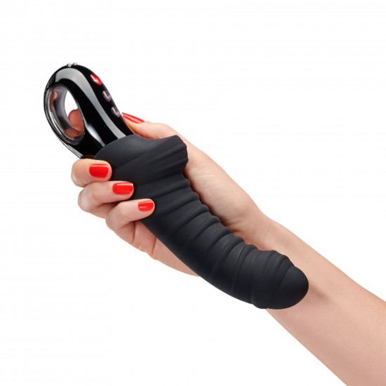 Вібратор для точки G Fun Factory TIGER black, ребристий, підходить для анальної стимуляції Вібратор для точки G Fun Factory TIGER black, ребристий, підходить для анальної стимуляції