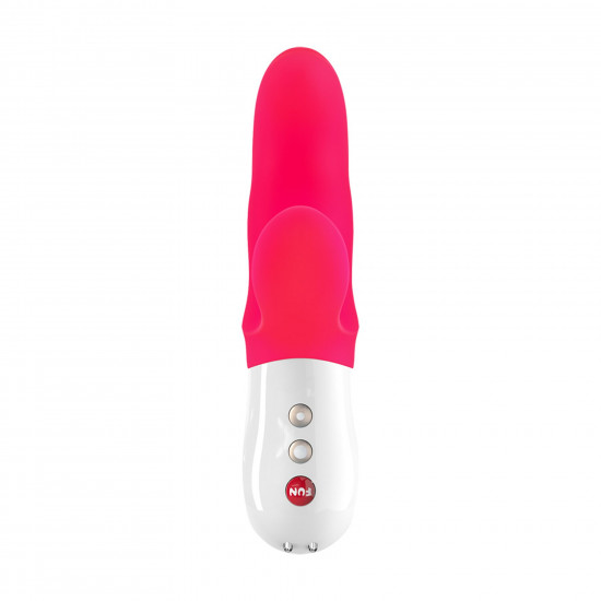 Вібратор-кролик Fun Factory MISS BI pink/white, 2 незалежні мотори, діаметр 4,2 см