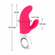 Вібратор-кролик Fun Factory MISS BI pink/white, 2 незалежні мотори, діаметр 4,2 см