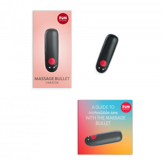 Віброкуля Fun Factory Massage BULLET, чорна, діаметр 2,5 см, 3 швидкості, 3 малюнки вібрації Віброкуля Fun Factory Massage BULLET, чорна, діаметр 2,5 см, 3 швидкості, 3 малюнки вібрації