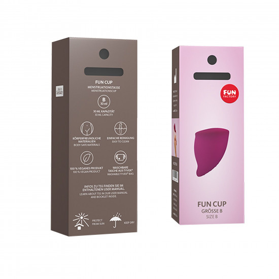 Менструальна чаша Fun Factory FUN CUP SIZE B, бордова, багаторазова, діаметр 4,3 см, об’єм 30 мл Менструальна чаша Fun Factory FUN CUP SIZE B, бордова, багаторазова, діаметр 4,3 см, об’єм 30 мл