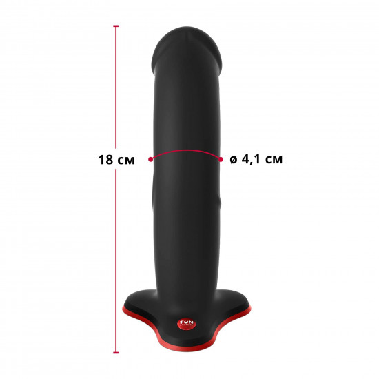 Фалоімітатор Fun Factory THE BOSS STUB, чорний, реалістична текстура, довжина 17,9 см, діаметр 4,1см Фалоімітатор Fun Factory THE BOSS STUB, чорний, реалістична текстура, довжина 17,9 см, діаметр 4,1см