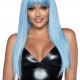 Довга блакитна перука Leg Avenue Long straight bang wig Blue, гладенька, 61 см Довга блакитна перука Leg Avenue Long straight bang wig Blue, гладенька, 61 см