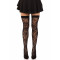Панчохи Leg Avenue Wild rose net thigh highs One Size
