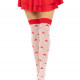 Панчохи Leg Avenue Polka Dot Mushroom Thigh Highs One Size Панчохи Leg Avenue Polka Dot Mushroom Thigh Highs One Size