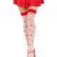 Панчохи Leg Avenue Polka Dot Mushroom Thigh Highs One Size Панчохи Leg Avenue Polka Dot Mushroom Thigh Highs One Size