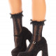Шкарпетки ажурні з рюшами Leg Avenue Mini Bow Lace Anklet Black Шкарпетки ажурні з рюшами Leg Avenue Mini Bow Lace Anklet Black