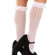 Шкарпетки ажурні з рюшами Leg Avenue Sweetheart Ruffle Cuff Knee Highs White, високі Шкарпетки ажурні з рюшами Leg Avenue Sweetheart Ruffle Cuff Knee Highs White, високі