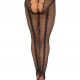 Панчохи Leg Avenue Crotchless Net Tights with Heart Backseam Black One Size Панчохи Leg Avenue Crotchless Net Tights with Heart Backseam Black One Size