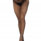 Панчохи Leg Avenue Crotchless Net Tights with Heart Backseam Black One Size Панчохи Leg Avenue Crotchless Net Tights with Heart Backseam Black One Size