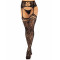 Панчохи Leg Avenue French Rose Backseam Garter Belt Stockings Black One Size