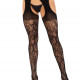 Панчохи Leg Avenue Eyelet lace suspender hose Black One Size Панчохи Leg Avenue Eyelet lace suspender hose Black One Size