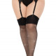 Панчохи Leg Avenue Wide Top Rhinestone Sheer Stockings Black 1X/2X Панчохи Leg Avenue Wide Top Rhinestone Sheer Stockings Black 1X/2X