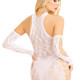 Мінісукня Leg Avenue Mini dress and matching gloves White One Size Мінісукня Leg Avenue Mini dress and matching gloves White One Size