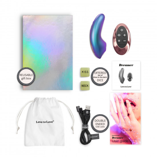 Вакуумний кліторальний стимулятор Love To Love DREAMER - IRIDESCENT TURQUOISE Вакуумний кліторальний стимулятор Love To Love DREAMER - IRIDESCENT TURQUOISE