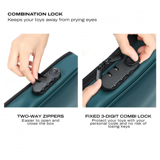 Кейс для іграшок Dorcel DISCREET BOX LUXURY GREEN Кейс для іграшок Dorcel DISCREET BOX LUXURY GREEN