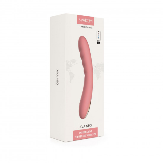 Смарт-вібратор з пульсацією Svakom Ava Neo Peach Pink, 15 режимів роботи, водонепроникний Смарт-вібратор з пульсацією Svakom Ava Neo Peach Pink, 15 режимів роботи, водонепроникний