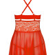 (SALE) Бебі-дол Obsessive 838-BAB-3 babydoll & thong red S/M (SALE) Бебі-дол Obsessive 838-BAB-3 babydoll & thong red S/M