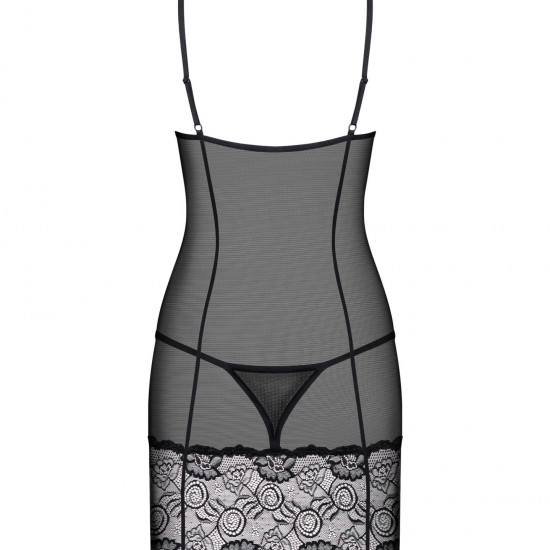 (SALE) Сорочка Obsessive Alluria chemise & thong L/XL (SALE) Сорочка Obsessive Alluria chemise & thong L/XL