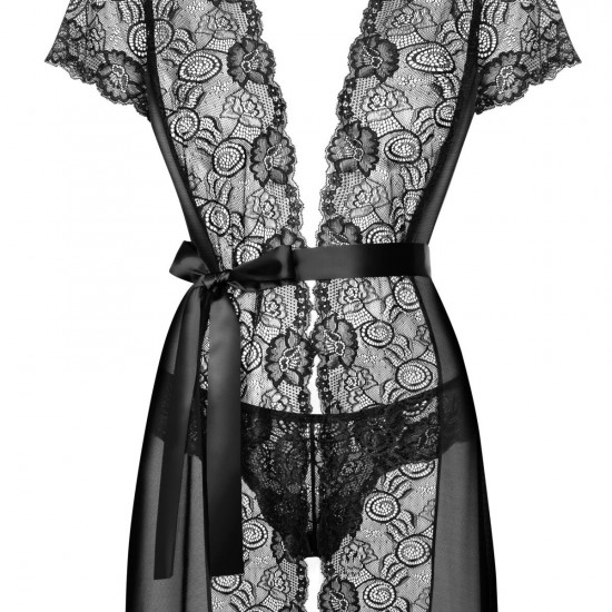 (SALE) Пеньюар Obsessive Alluria peignoir & thong S/M (SALE) Пеньюар Obsessive Alluria peignoir & thong S/M