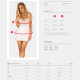 (SALE) Сорочка Obsessive Amor Blanco underwire chemise & thong white S/M (SALE) Сорочка Obsessive Amor Blanco underwire chemise & thong white S/M