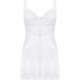 (SALE) Сорочка Obsessive Amor Blanco underwire chemise & thong white S/M (SALE) Сорочка Obsessive Amor Blanco underwire chemise & thong white S/M