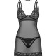 Сорочка Obsessive Donarella chemise & thong XL/2XL Сорочка Obsessive Donarella chemise & thong XL/2XL