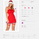 Сорочка Obsessive Kissmas chemise red 2XL/3XL Сорочка Obsessive Kissmas chemise red 2XL/3XL
