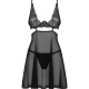 Бебі-дол Obsessive Nutris babydoll & thong XS/S Бебі-дол Obsessive Nutris babydoll & thong XS/S