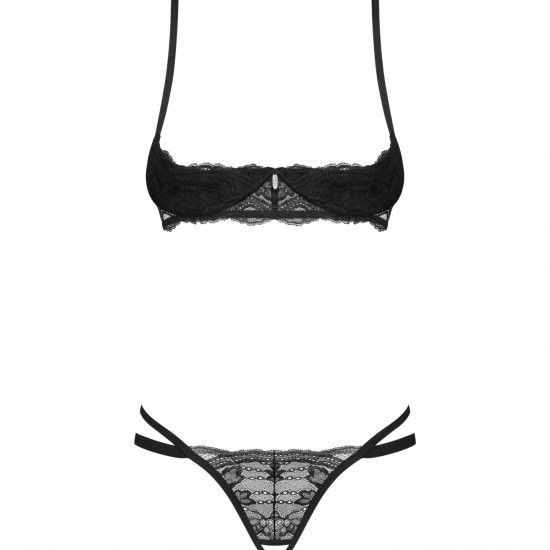 Комплект Obsessive Nutris 2-pcs crotchless set XS/S Комплект Obsessive Nutris 2-pcs crotchless set XS/S