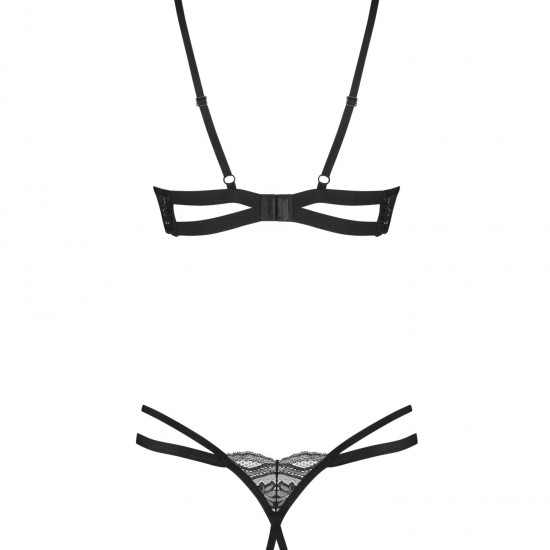 Комплект Obsessive Nutris 2-pcs crotchless set XS/S Комплект Obsessive Nutris 2-pcs crotchless set XS/S