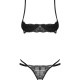 Комплект Obsessive Nutris 2-pcs crotchless set M/L Комплект Obsessive Nutris 2-pcs crotchless set M/L