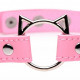 Чокер Master Series Kinky Kitty Ring Slim Choker - Pink Чокер Master Series Kinky Kitty Ring Slim Choker - Pink