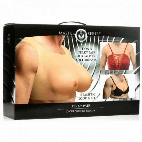 Накладні силіконові груди Master Series Perky Pair D-Cup Silicone Breasts Накладні силіконові груди Master Series Perky Pair D-Cup Silicone Breasts